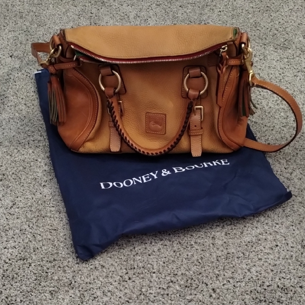 Dooney & Bourke Brown Leather Shoulder Bag